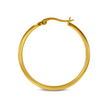 Effortless Gold Pavé 42-Stone Classic Medium Hoop Earrings