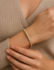 Classic 4mm Gold Tennis Bracelet - Thin