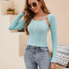 Playful Cutout Knitwear Sweater Top