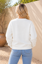 Farm Fresh Pumpkins Embroidered Sweatshirt