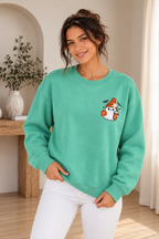 Halloween Ghost Embroidered Sweatshirt