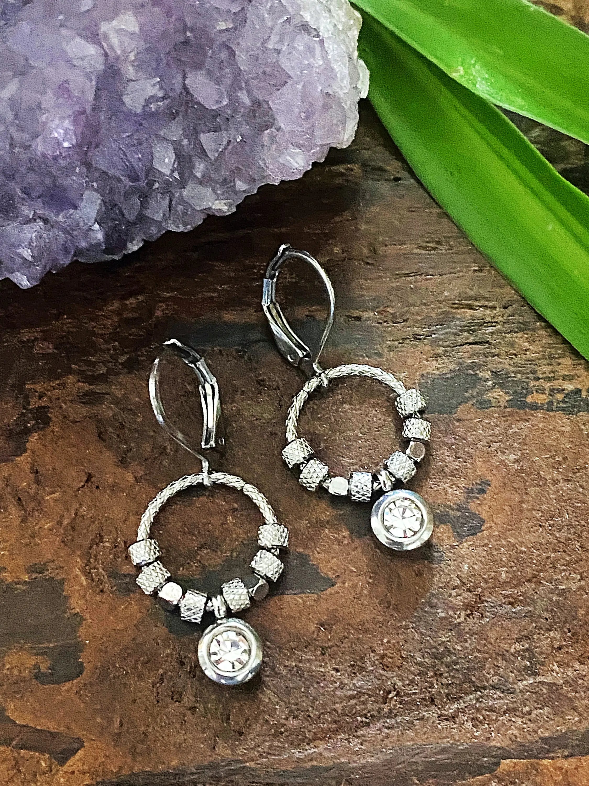 Elegant Halo Shimmer Earrings