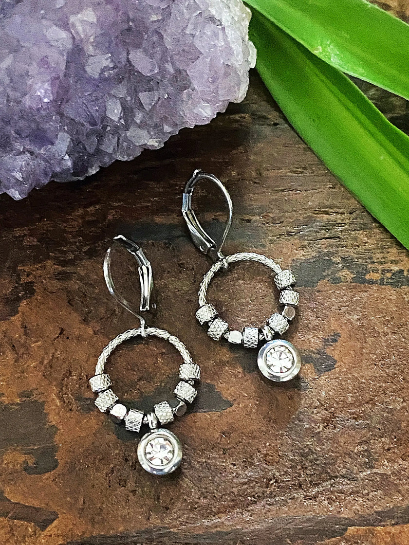 Elegant Halo Shimmer Earrings