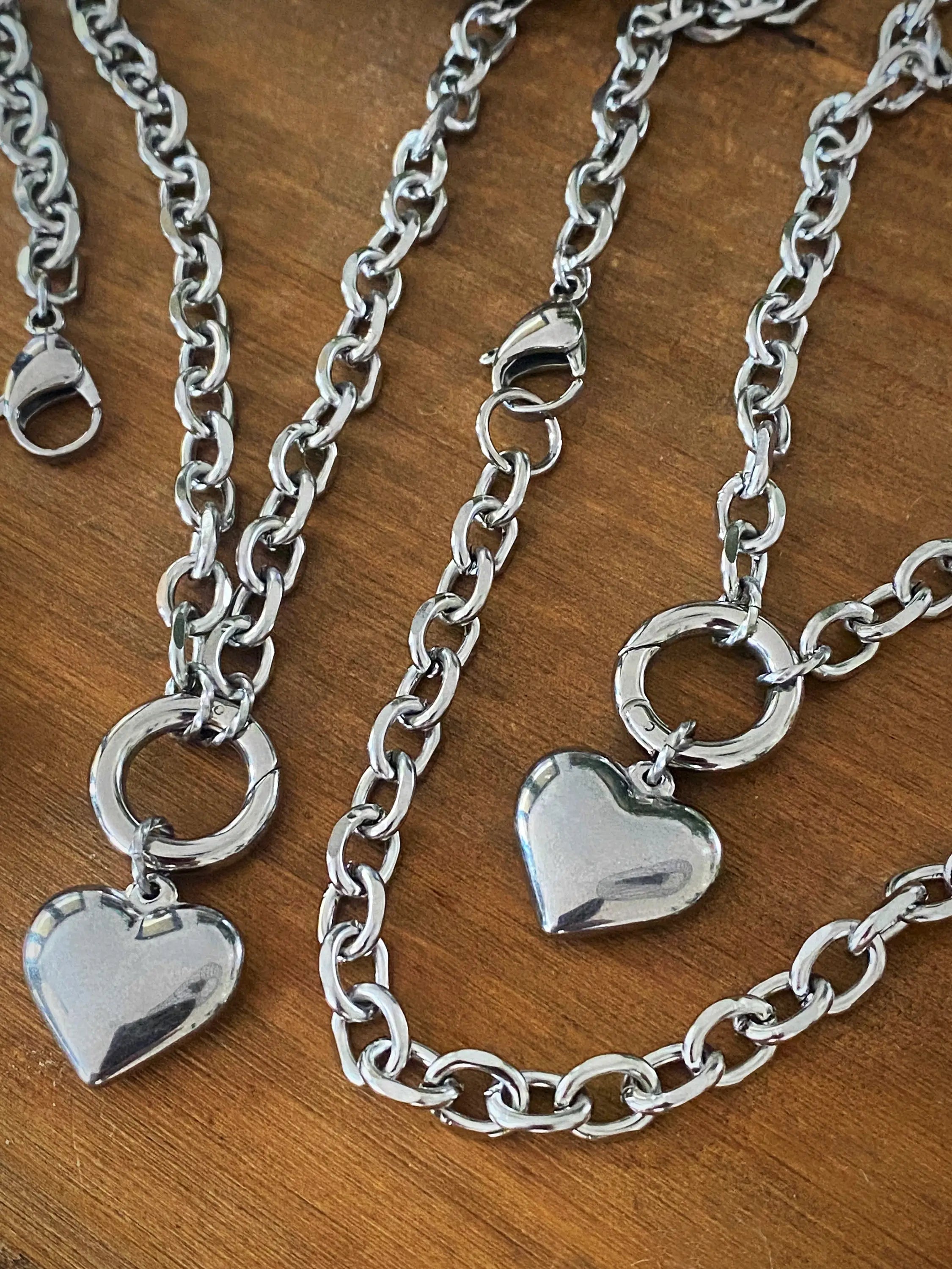 Sofia Puff-Heart Necklace