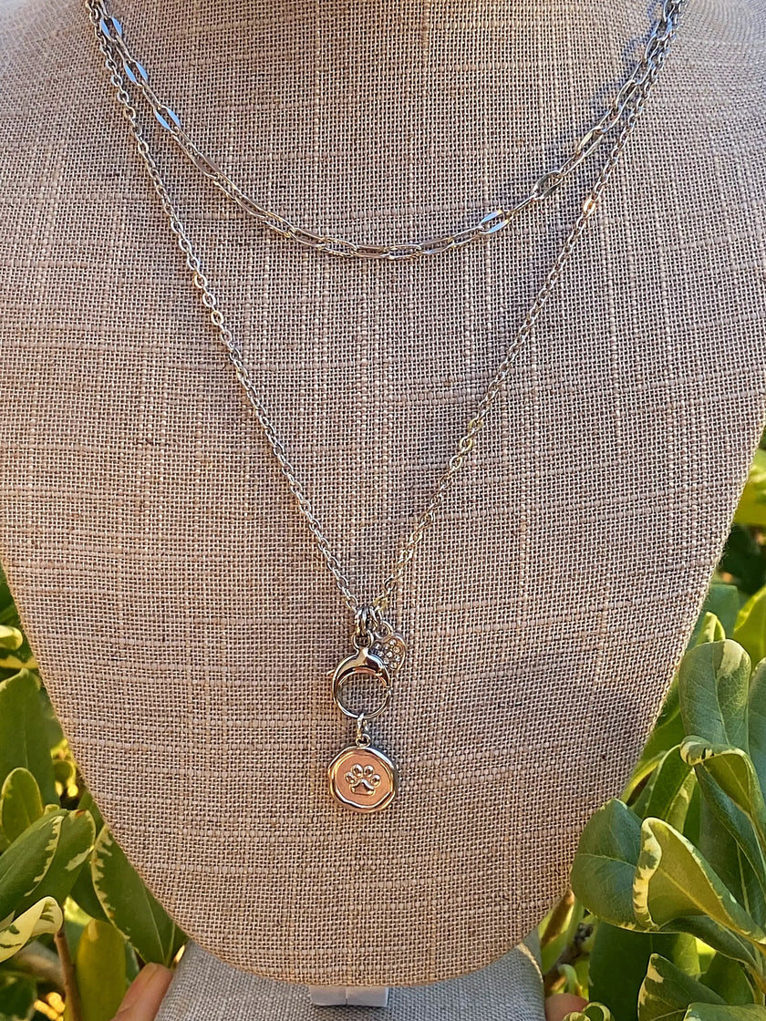 Lovely Paw Print Necklace