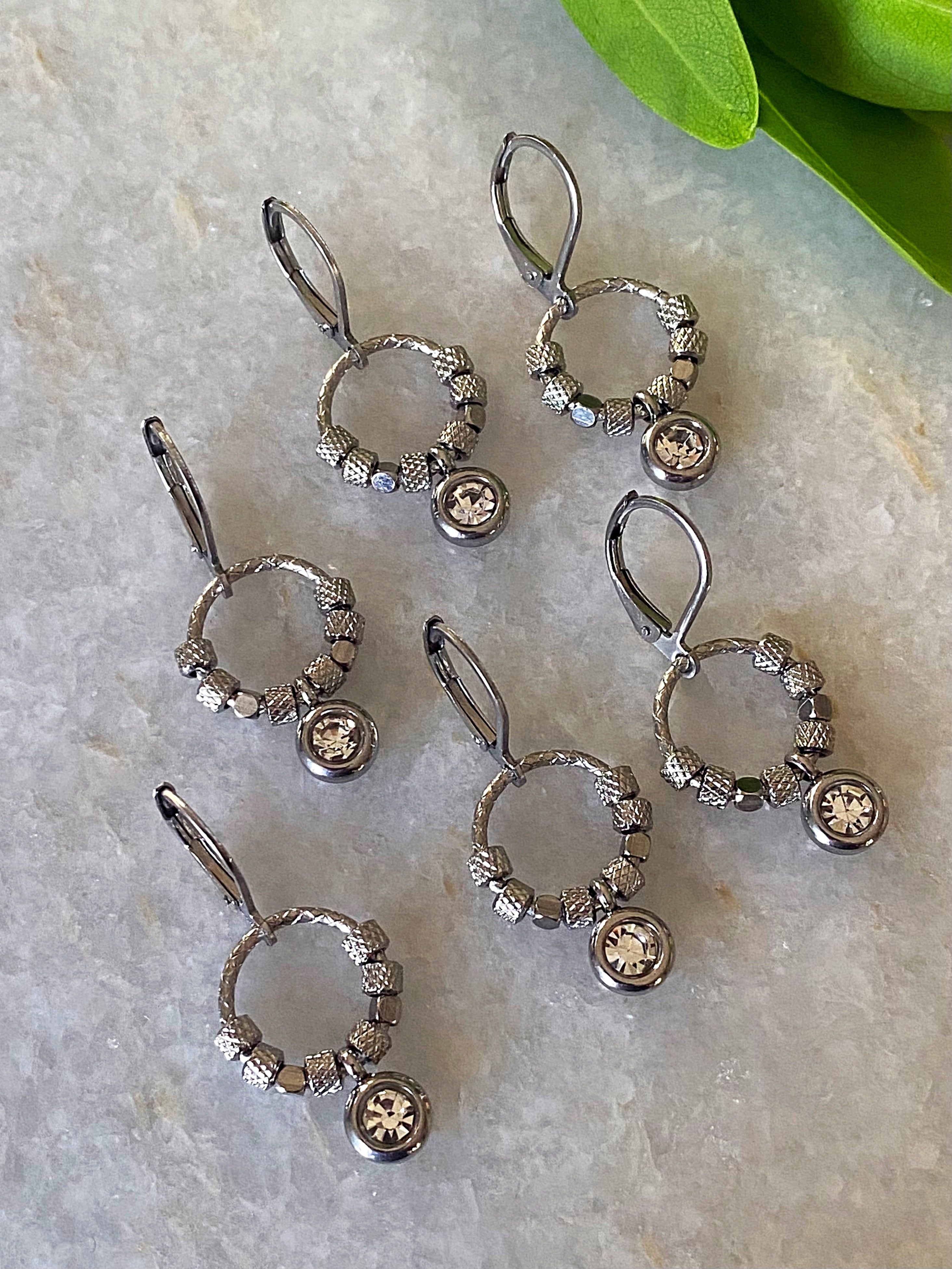 Elegant Halo Shimmer Earrings