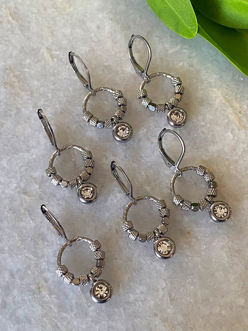 Elegant Halo Shimmer Earrings