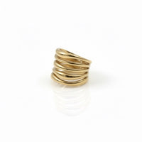 Sculptural Golden Hour ring