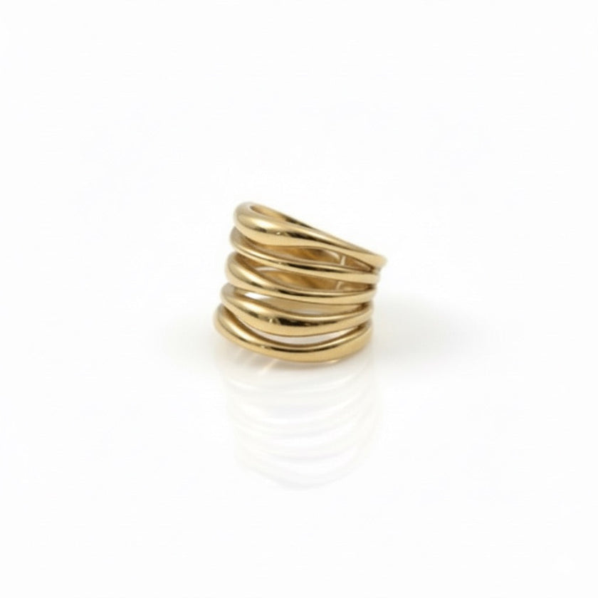 Sculptural Golden Hour Ring