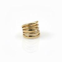 Sculptural Golden Hour ring