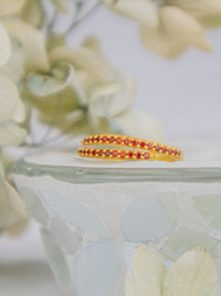 Serpentine gold wrap ring
