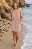 Mineral Wash Scoop Neck Elastic Waist Dress