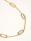Dainty Polished Link Nave Necklace