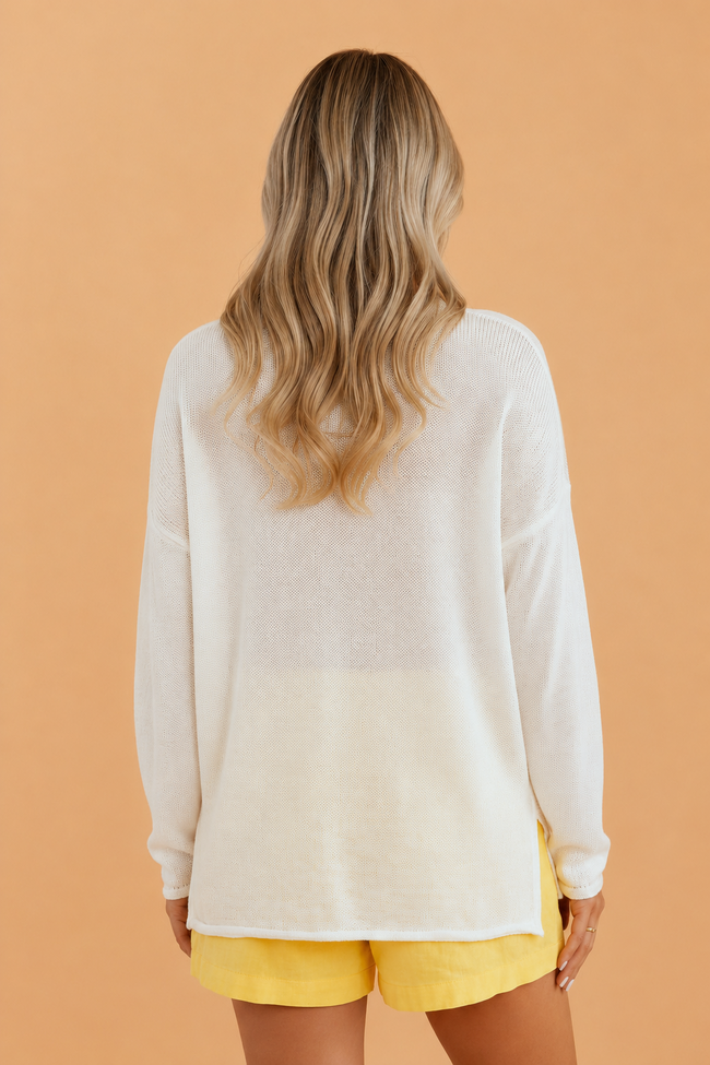 Coastal Beach Side Lightweight Knit Tunic