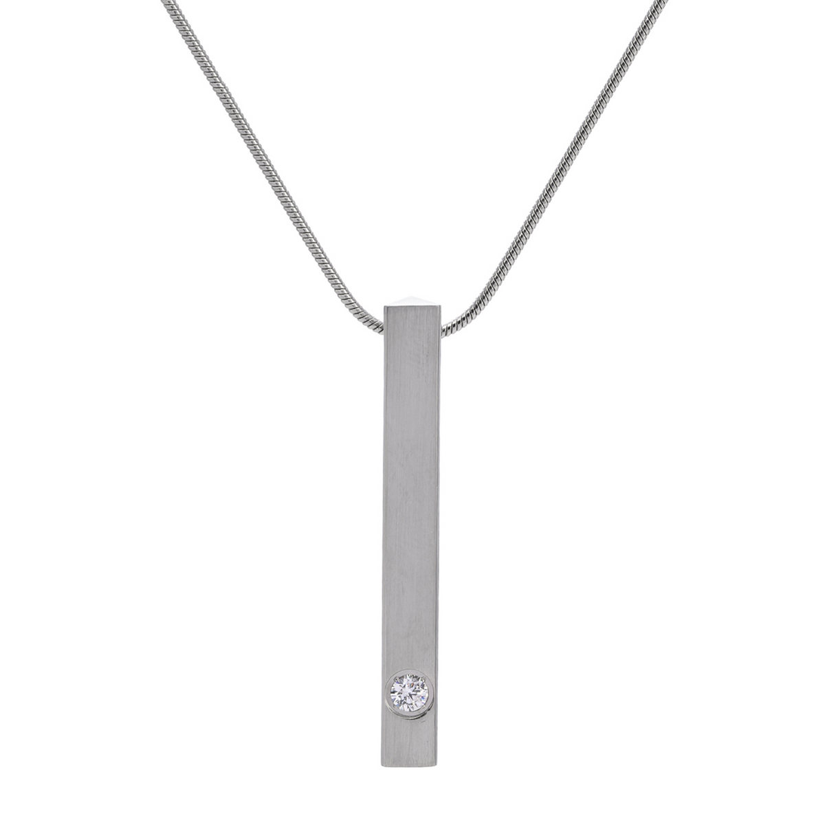 Supera stainless steel bar necklace