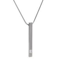Supera stainless steel bar necklace