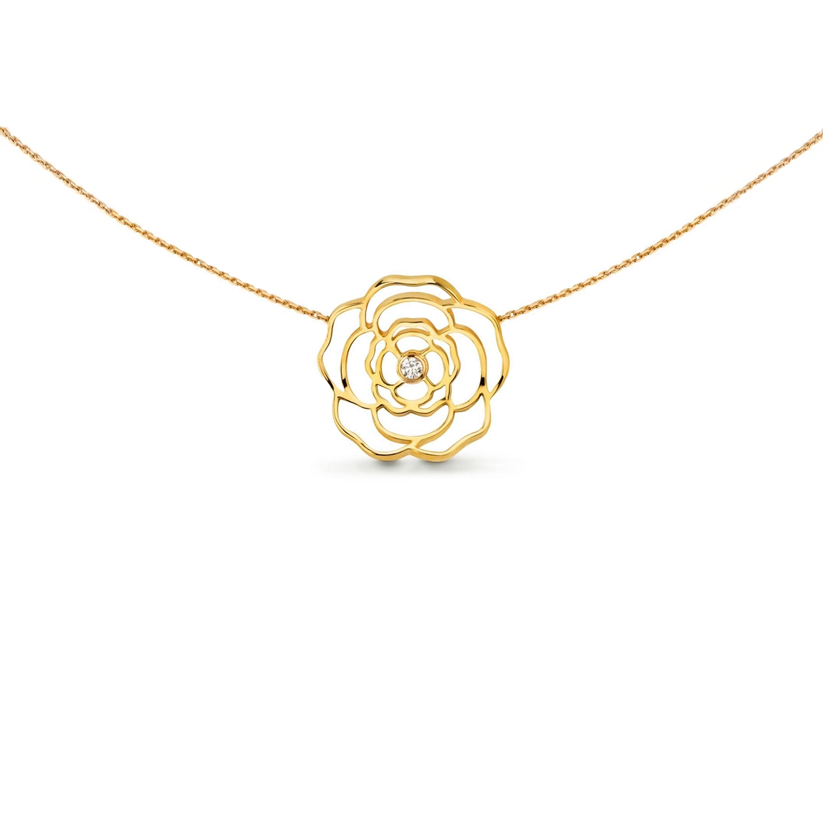 Dainty Rosé Gold Pendant Necklace