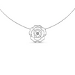 Delicate Rosé Silver Pendant Necklace