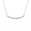 Rose gold Mini Smile adjustable necklace