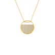 Luxe Gold Pavé Lune Pendant