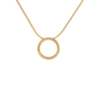 The Halo White Enamel Pavé 30-Stone Pendant