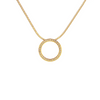 The Halo White Enamel Pavé 30-Stone Pendant