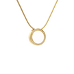 The Halo White Enamel Pavé 30-Stone Pendant