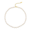 Dramatic Interlaced Freshwater Pearl & Gold Bead Necklace