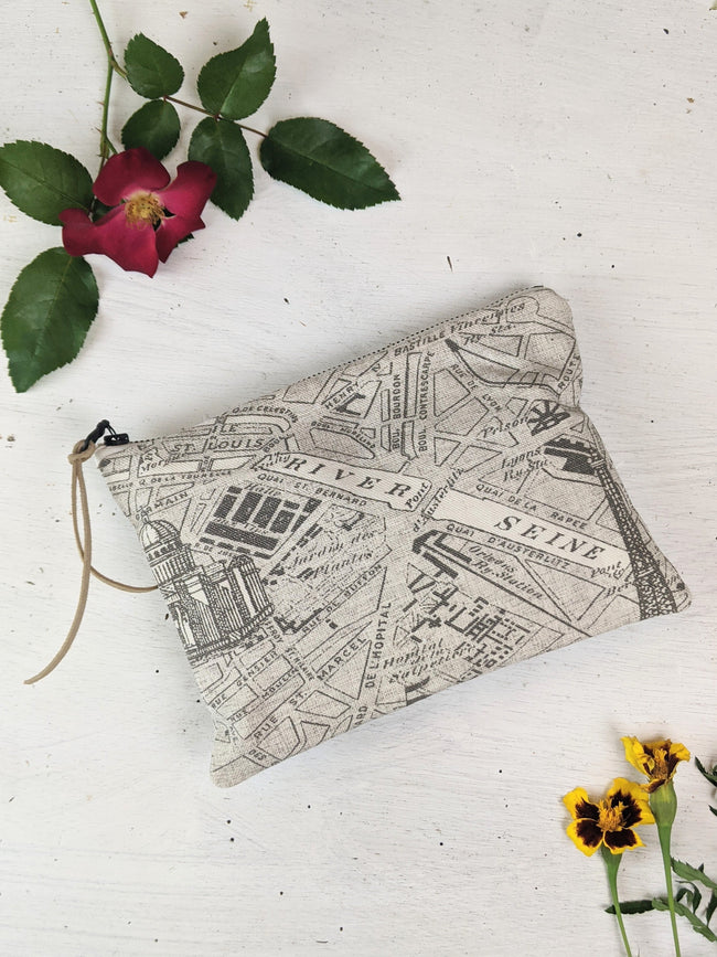 Paris Map Purse