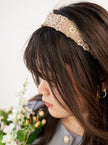 Hayden Tan Beaded Headband