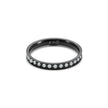 Chic Black Stacking .01 ct Eternity Ring [Thin Band]