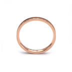 Rose gold thin-band stacking eternity ring