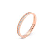 Modern Rose Gold Stacking .01 ct Eternity Ring [Thin Band]