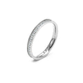 Thin-band stacking eternity ring