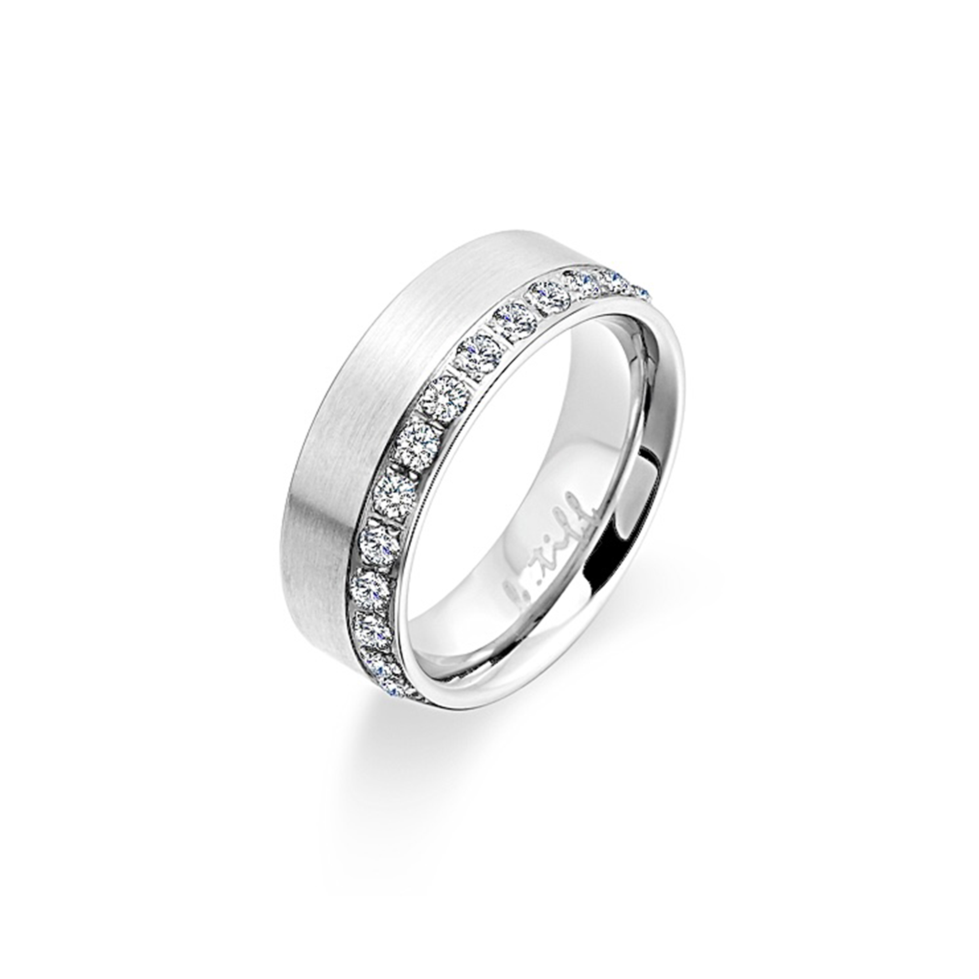 Timeless Offset Row Wide Eternity Ring