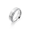 Timeless Offset Row Wide Eternity Ring