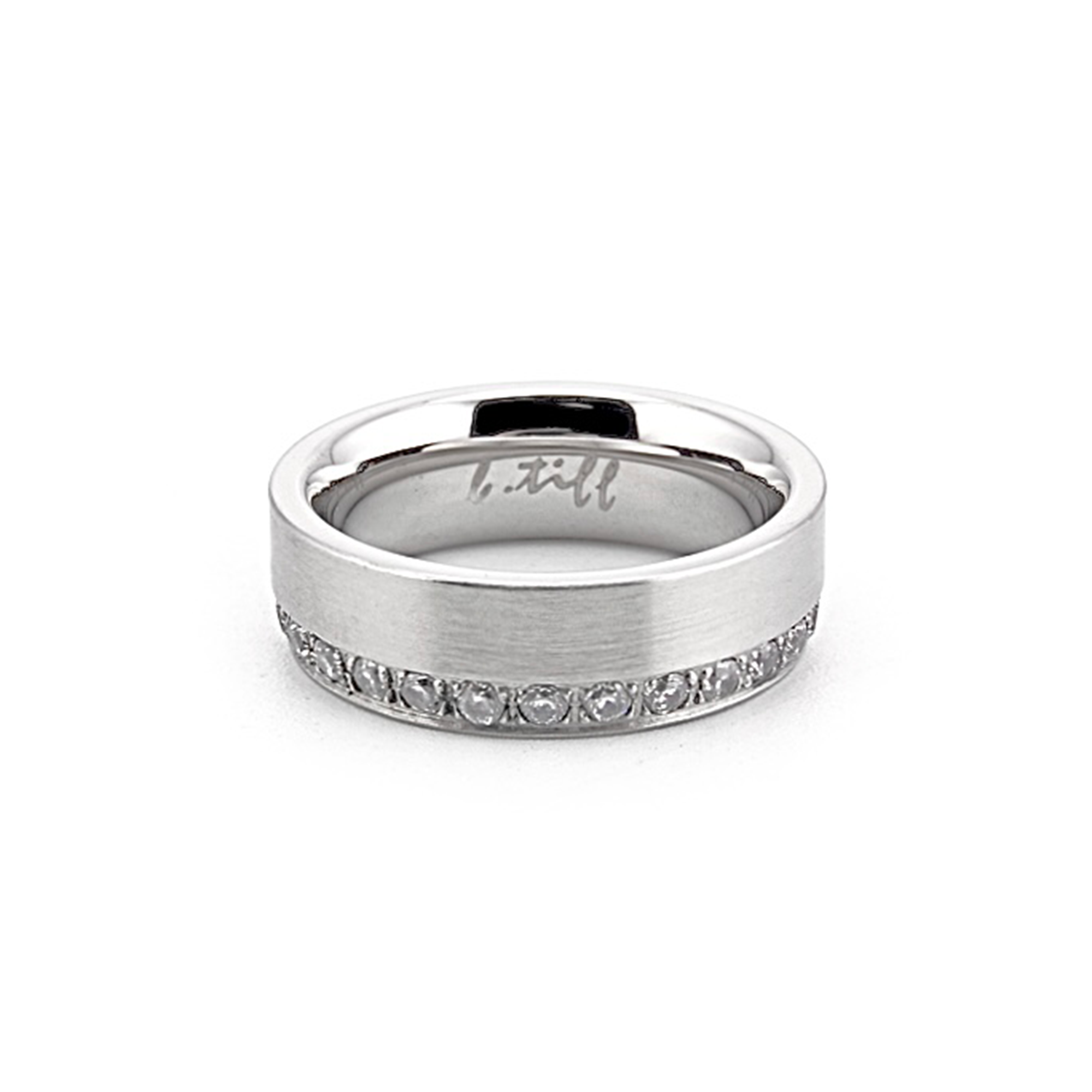 Timeless Offset Row Wide Eternity Ring