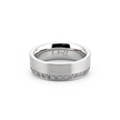 Timeless Offset Row Wide Eternity Ring