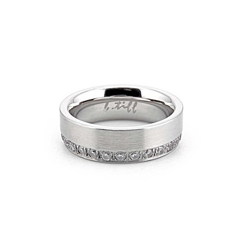 Timeless Offset Row Wide Eternity Ring