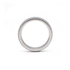 Three-row eternity ring