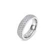 Dazzling Three-Row Eternity Ring