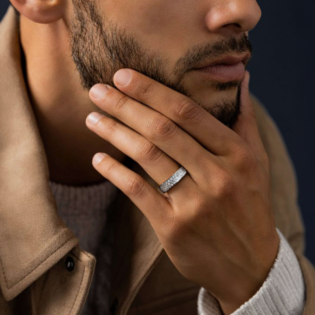 Dazzling Three-Row Eternity Ring