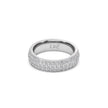 Dazzling Three-Row Eternity Ring
