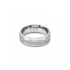 Center-row wide eternity ring