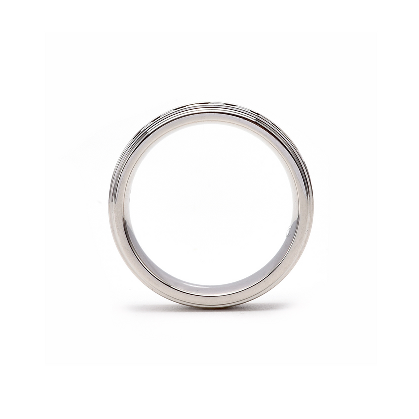 Elevated Center Row Wide Eternity Ring