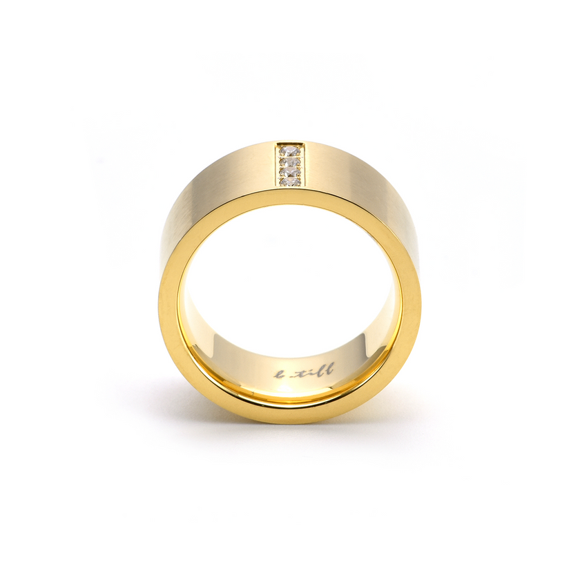 Attention Seeker 4-Stone Gold Wide Ring