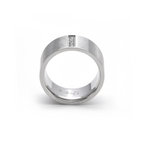 Four-stone wide-band ring