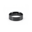 Simplicity Black Stacking Ring [Wide Band]