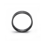 Simplicity black wide-band stacking ring