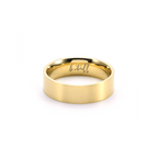 Simplicity gold wide-band stacking ring
